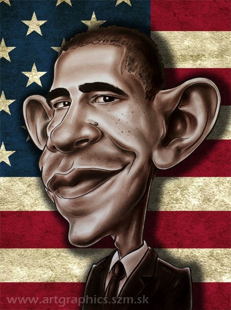 Obama karikatúra